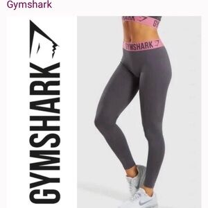 Gymshark | Fit Seamless Leggings in Grey & Pink Size Medium